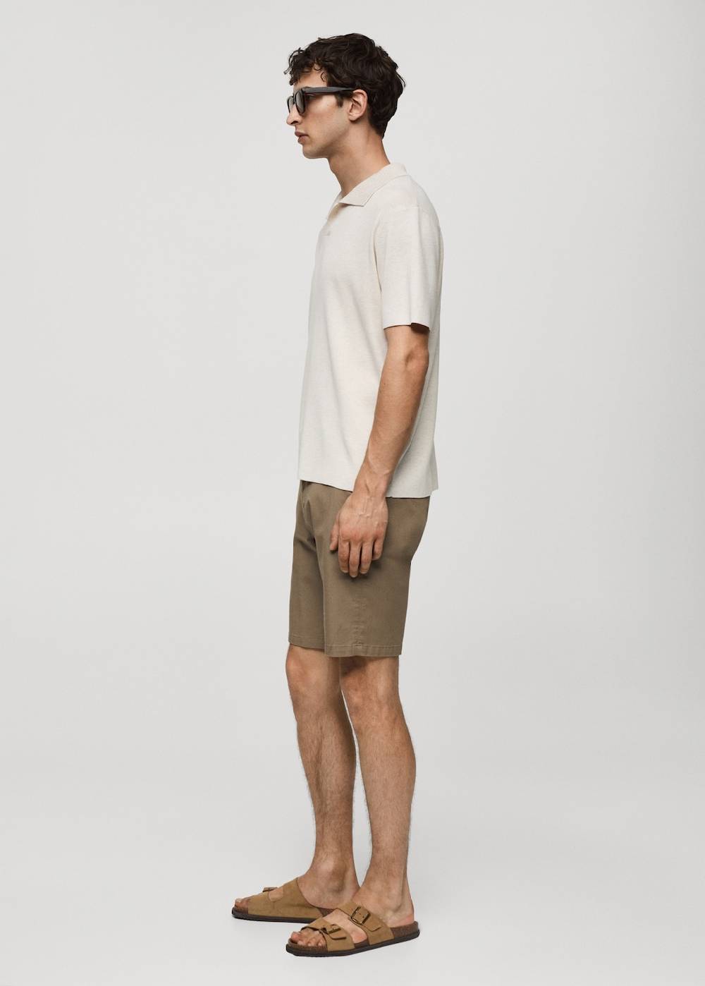 Mango Slim-Fit-Bermudashorts Im Chino-Stil Aus Baumwolle