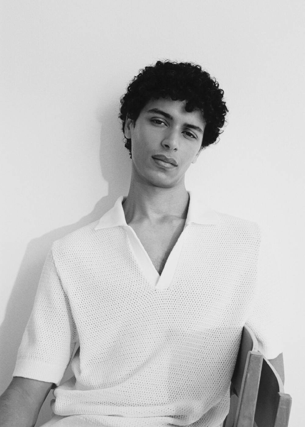 Mango Strick-Poloshirt Aus Baumwolle Mit Lochmuster