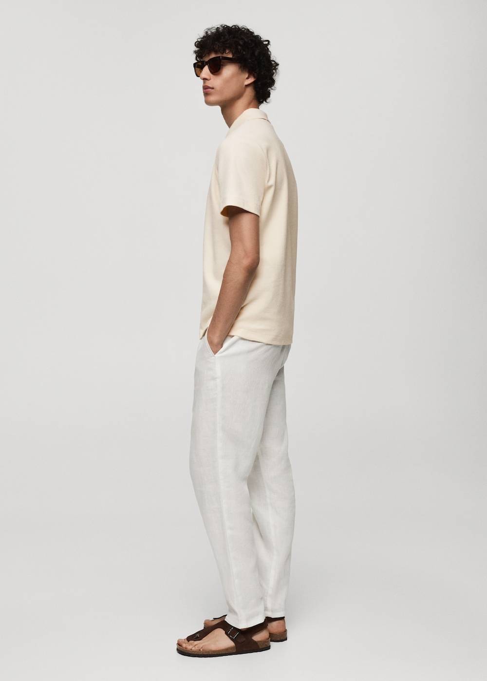 Mango Strukturiertes Regular-Fit-Poloshirt Aus Baumwolle