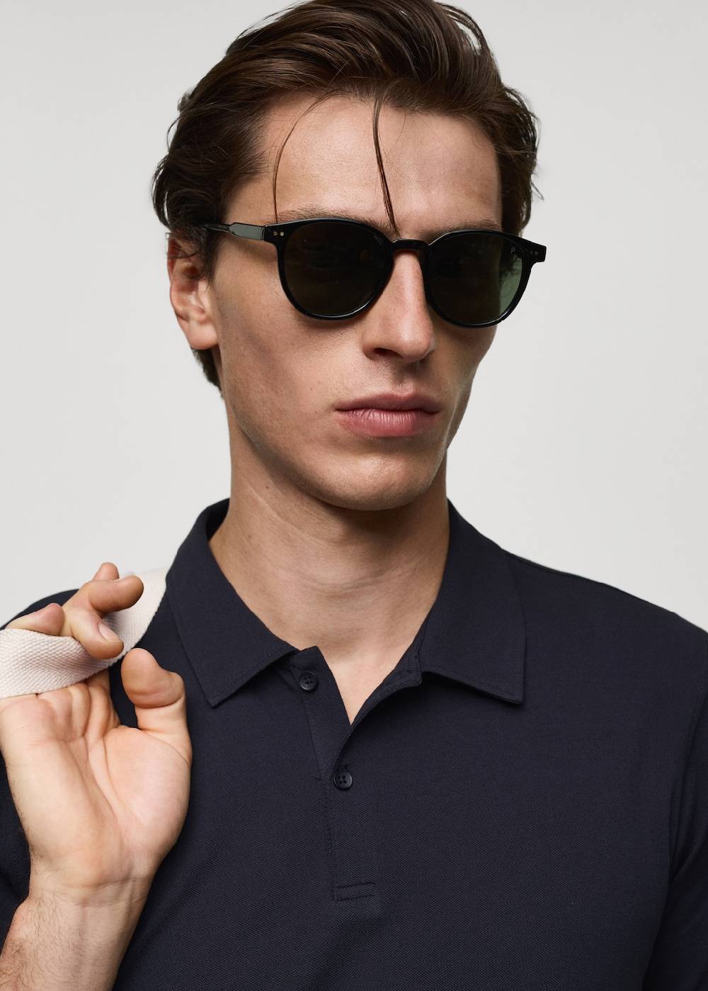 Mango Strukturiertes Slim-Fit-Poloshirt Aus Baumwoll-Piqué