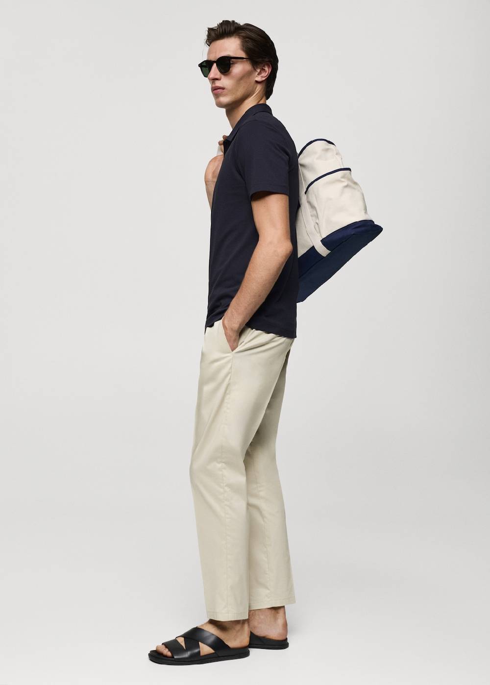 Mango Strukturiertes Slim-Fit-Poloshirt Aus Baumwoll-Piqué