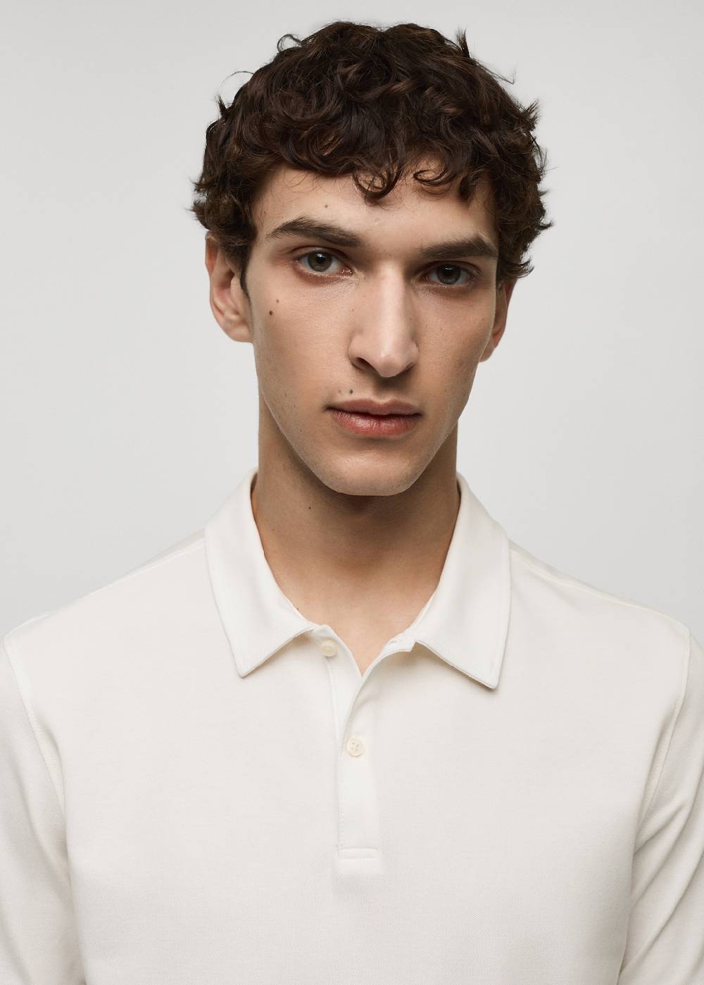 Mango Strukturiertes Slim-Fit-Poloshirt Aus Baumwoll-Piqué