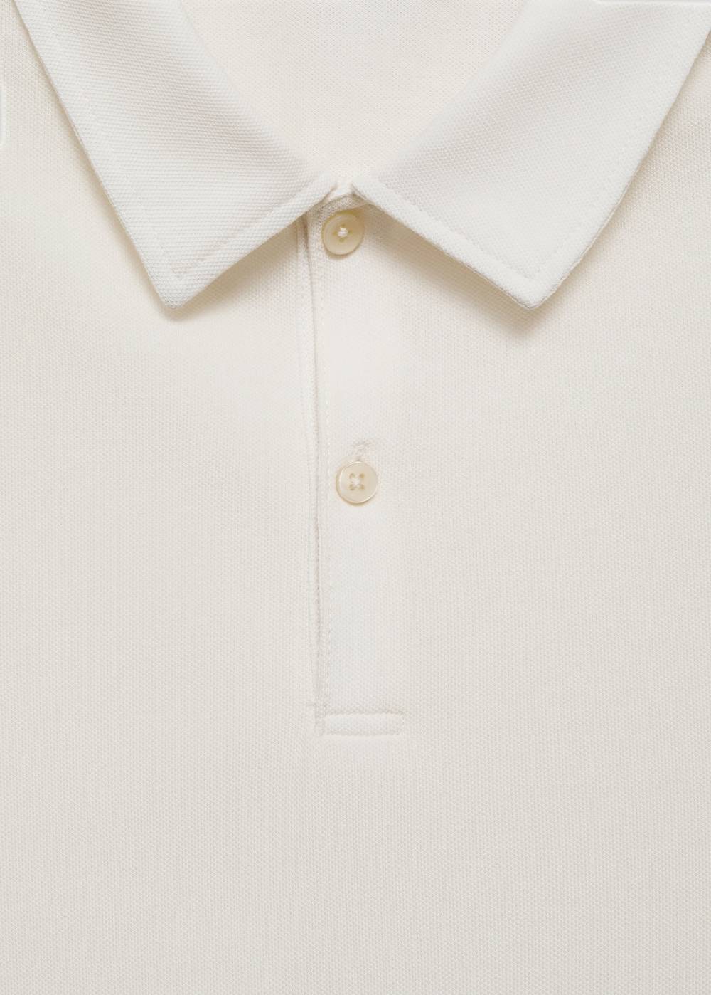 Mango Strukturiertes Slim-Fit-Poloshirt Aus Baumwoll-Piqué