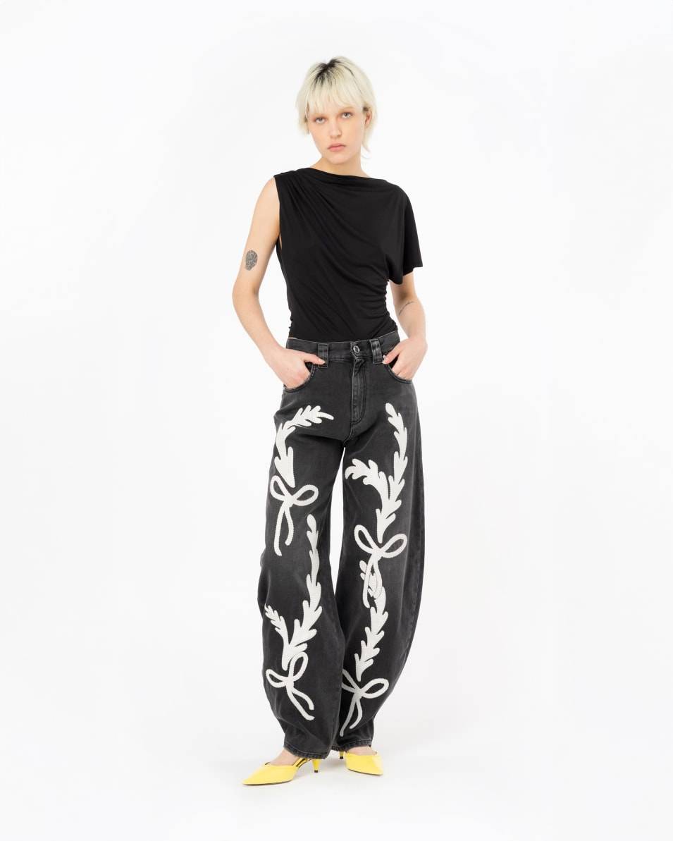 Pinko Asymmetrisches Oberteil Aus Fließendem Jersey