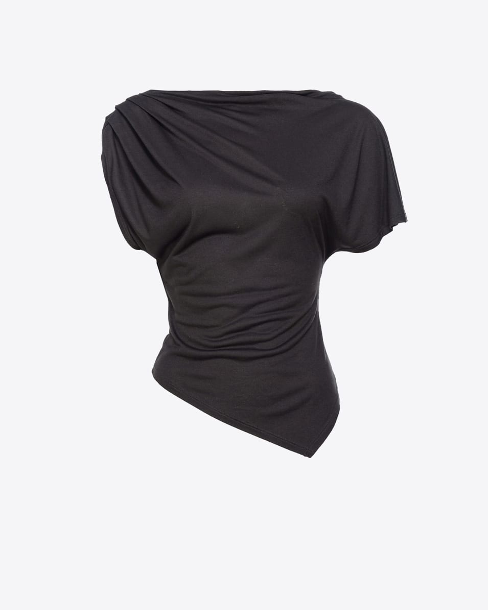 Pinko Asymmetrisches Oberteil aus fließendem Jersey