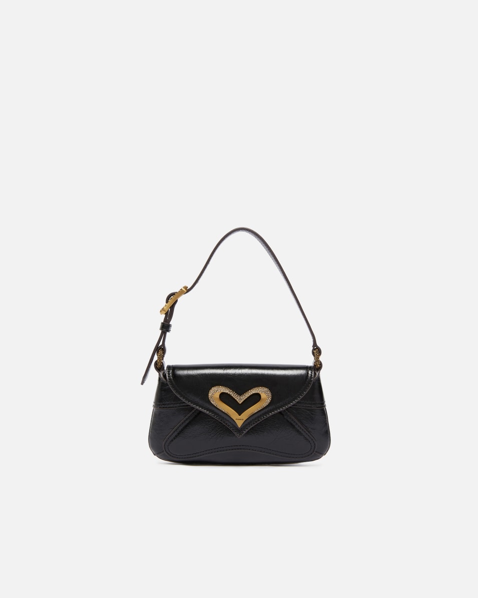 Pinko Baby Schultertasche 520 Bag aus Leder in Vintage-Optik