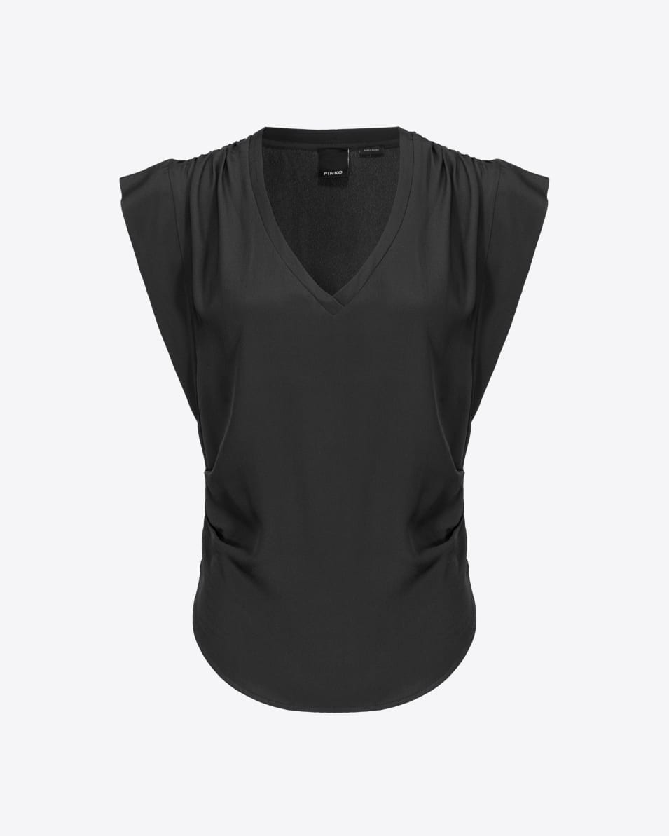 Pinko Bluse aus Seidenmischung mit abgerundetem Saum