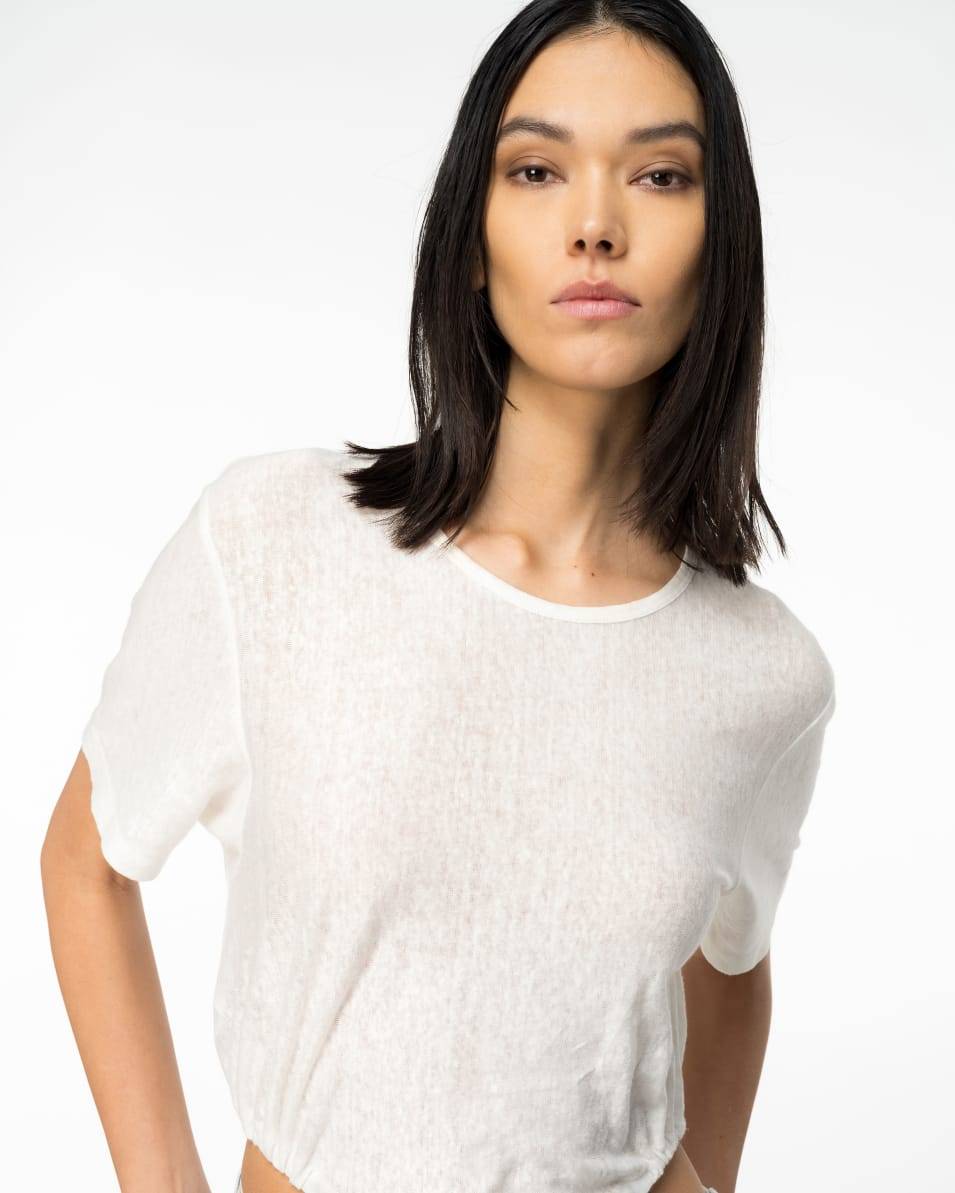 Pinko Body Aus Geflammtem Leinen Mit Hohem Beinausschnitt