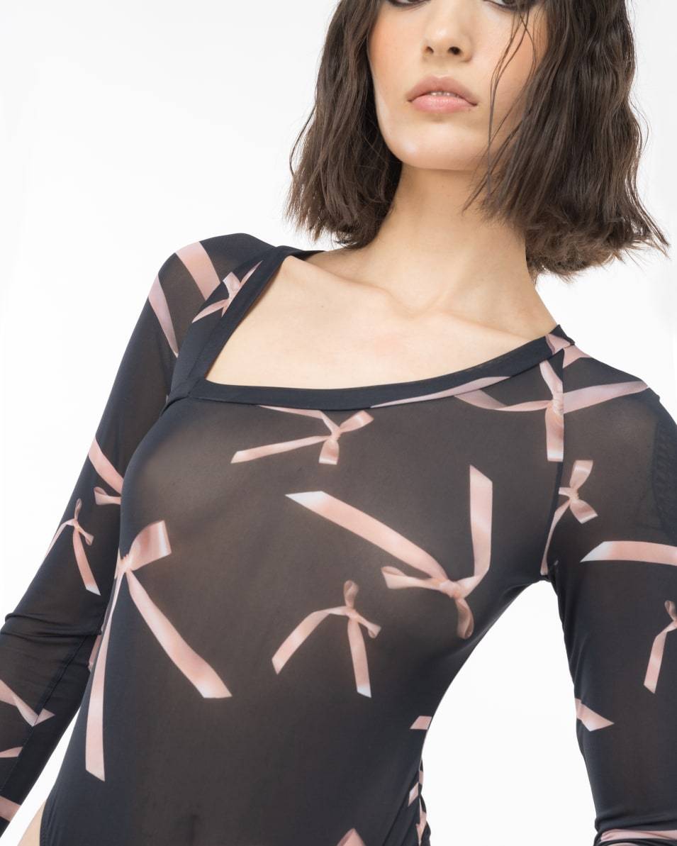 Pinko Body Mit Schleifchen-Print Reimagine PINKO By Patrick McDowell