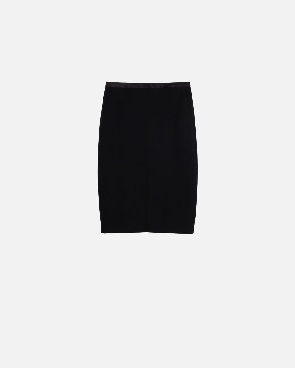 Pinko Eng anliegender Rock aus technischem Cady-Gewebe