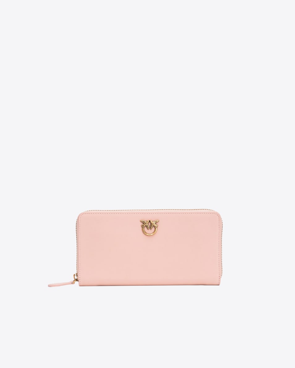 Pinko Geldbörse aus Leder mit Rundumreißverschluss