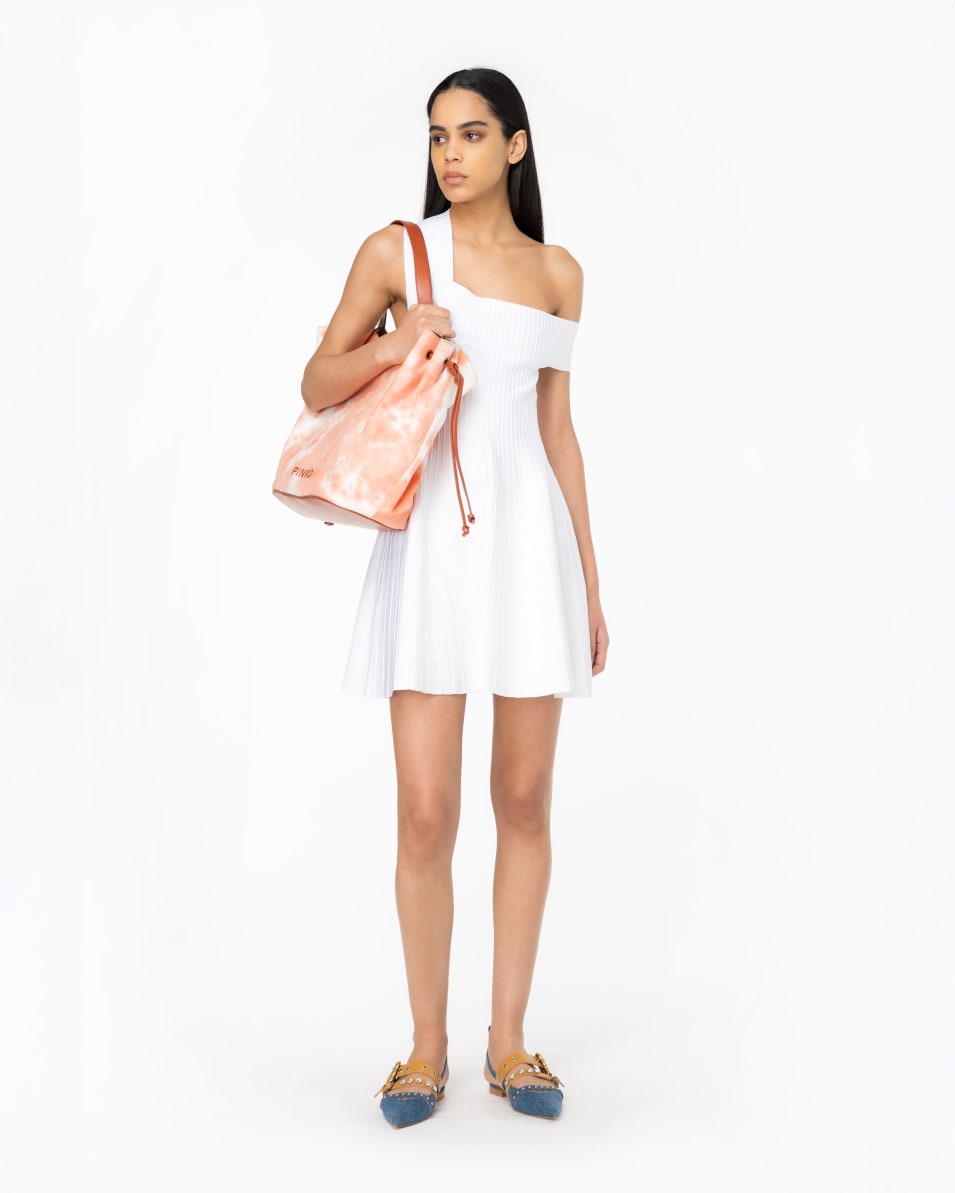 Pinko Gestricktes Minikleid Mit Asymmetrischem Ausschnitt