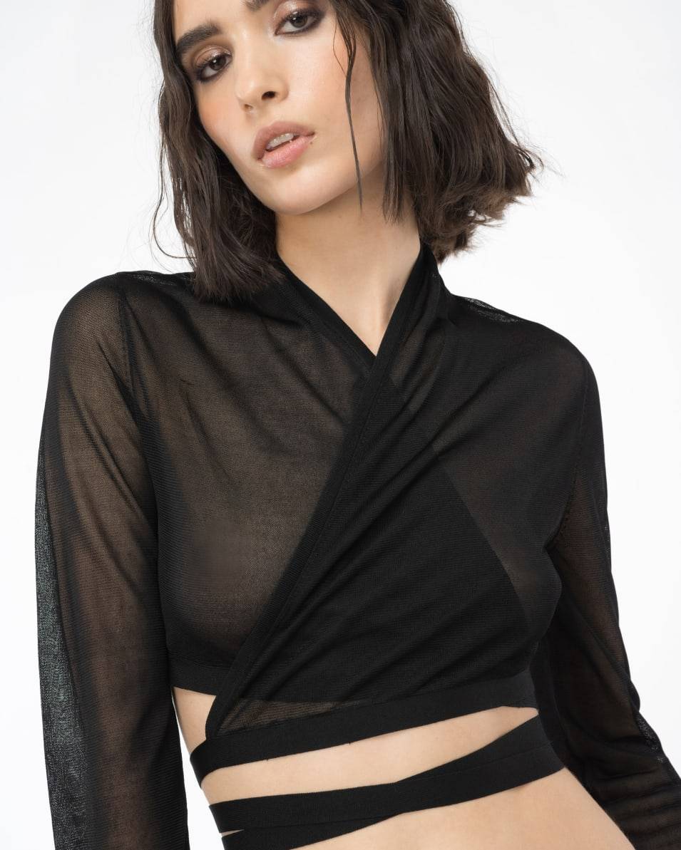 Pinko Kurzer Cardigan In Schleieroptik Reimagine PINKO By Patrick McDowell