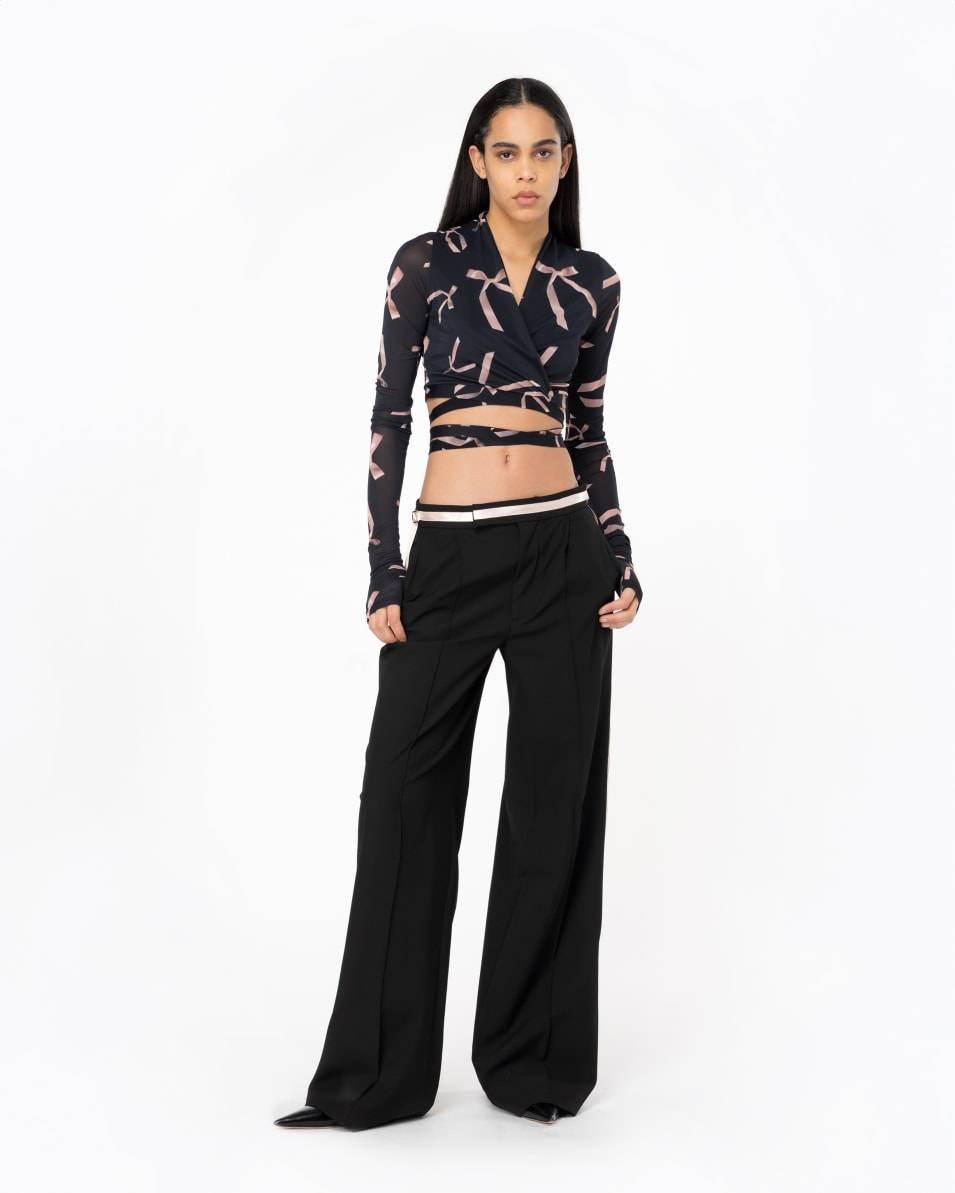 Pinko Kurzer Cardigan Mit Schleifchen Reimagine PINKO By Patrick McDowell