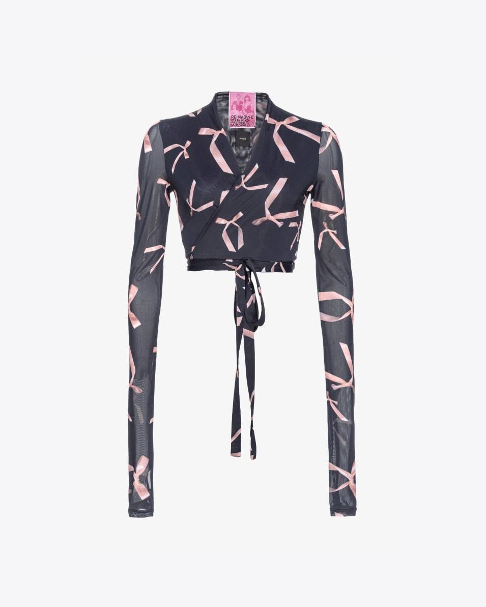 Pinko Kurzer Cardigan mit Schleifchen Reimagine PINKO by Patrick McDowell