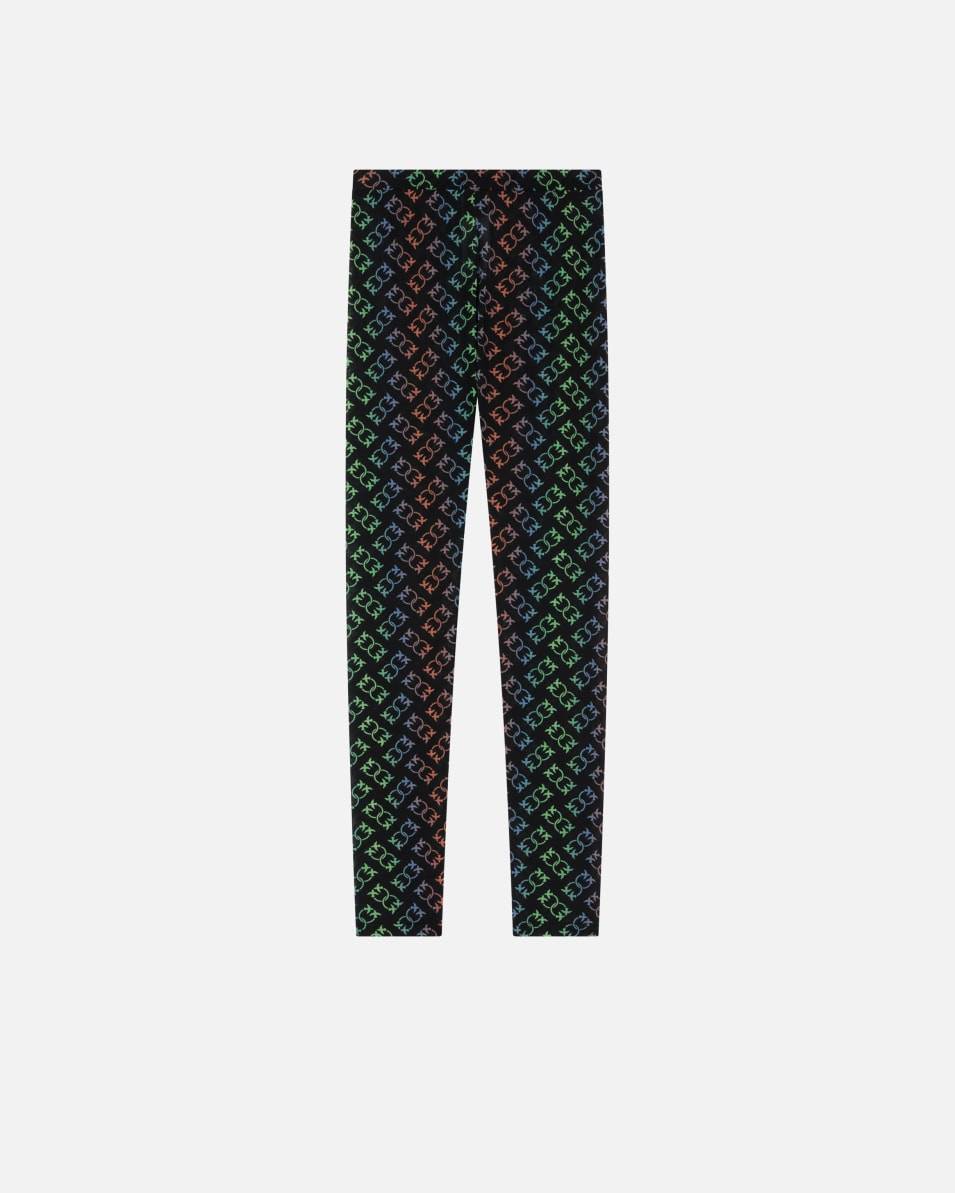 Pinko Leichte Leggings mit Print Love Birds Monogram