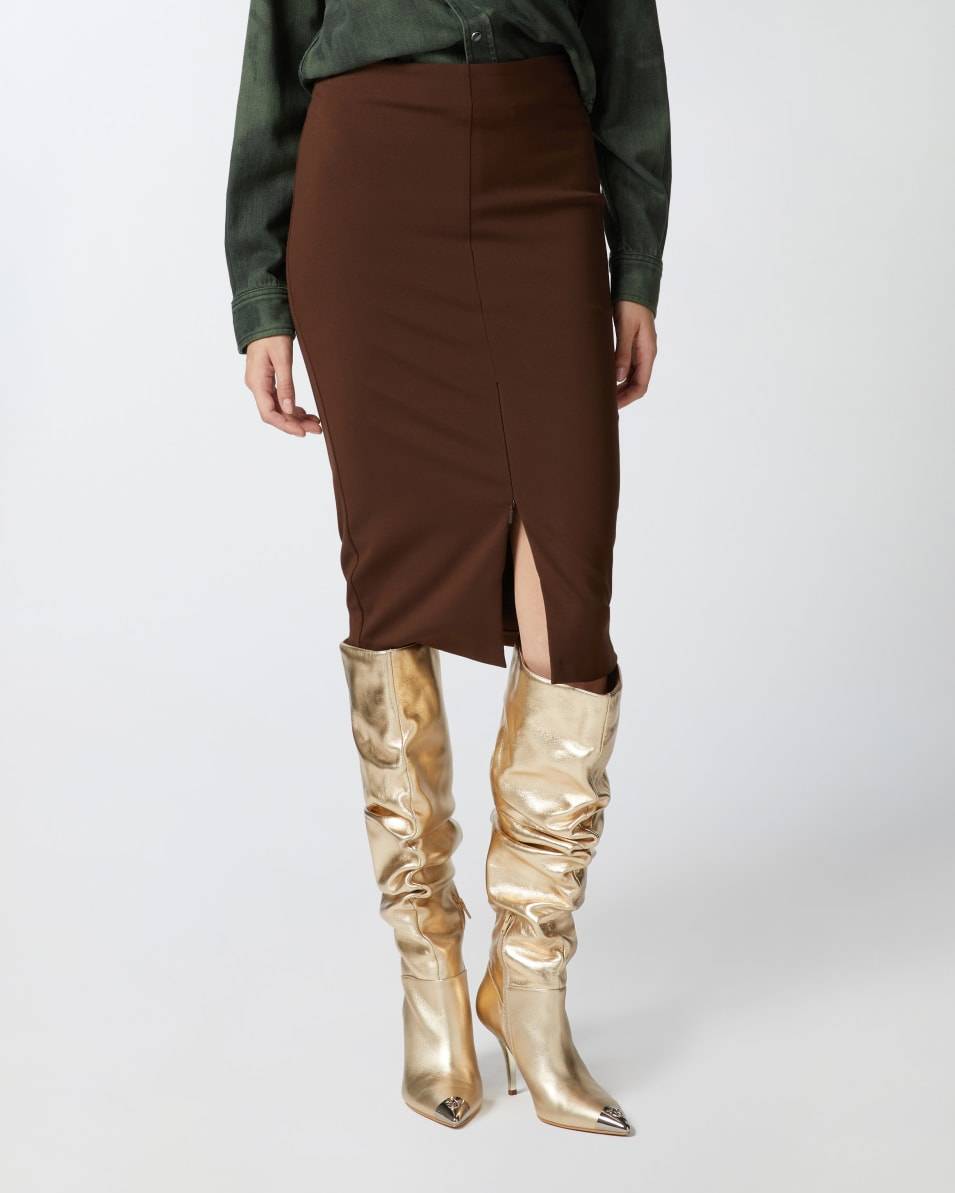 Pinko Longuette-Rock Mit Schlitz Und Reißverschluss