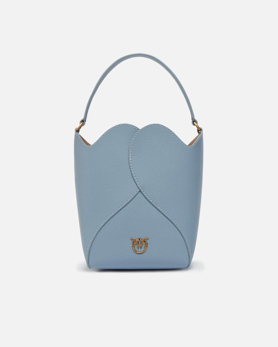 Pinko Mini Beuteltasche Heart aus Leder mit Schulterriemen