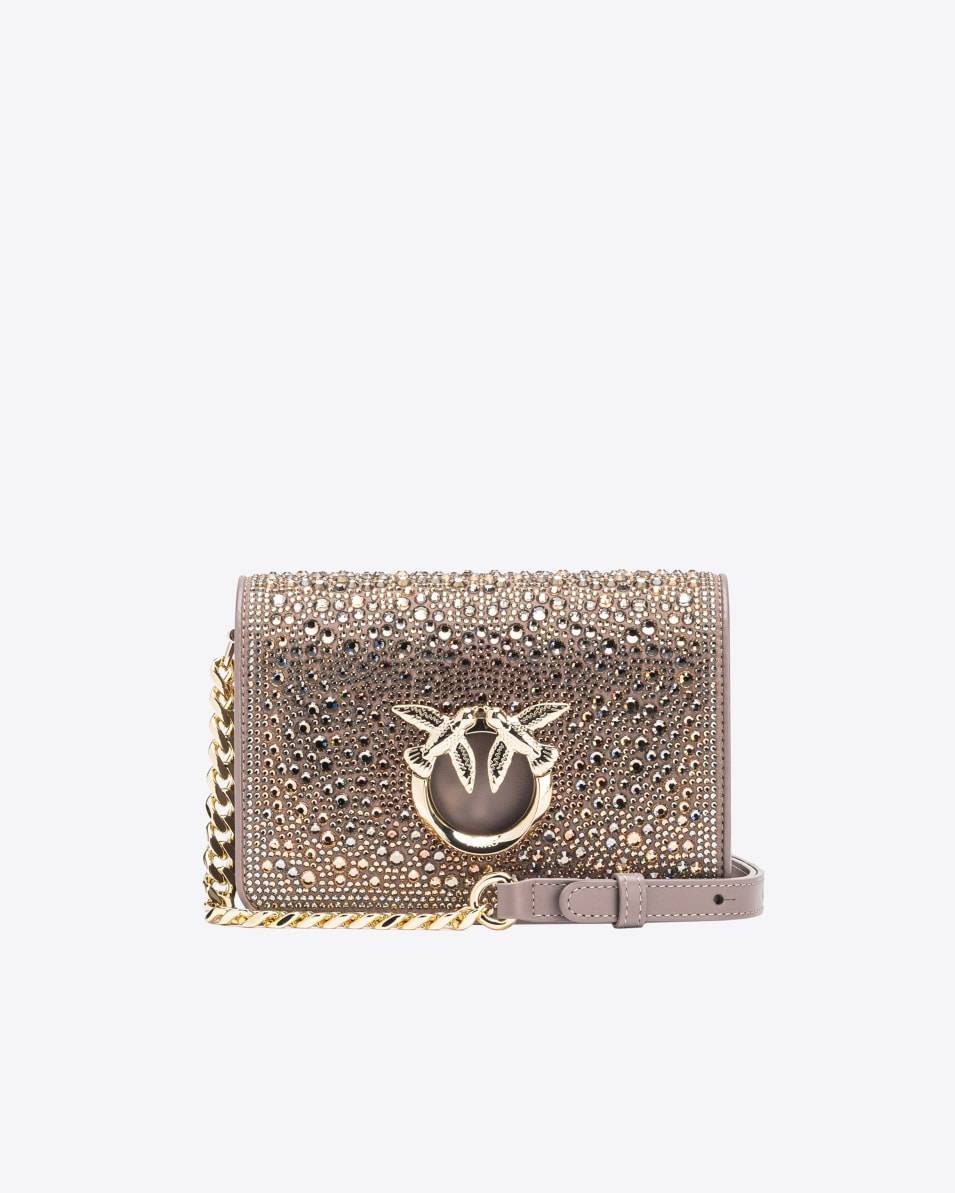 Pinko Mini Love Bag Click Allover-Strass PINKO Galleria