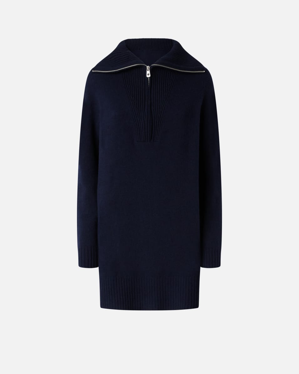 Pinko Minikleid aus Woll-Kaschmir-Mix mit hohem Kragen