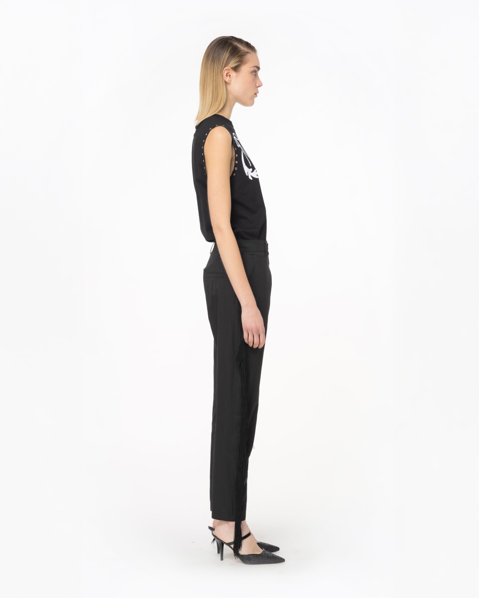 Pinko Ärmelloses T-Shirt Mit Rodeo-Print