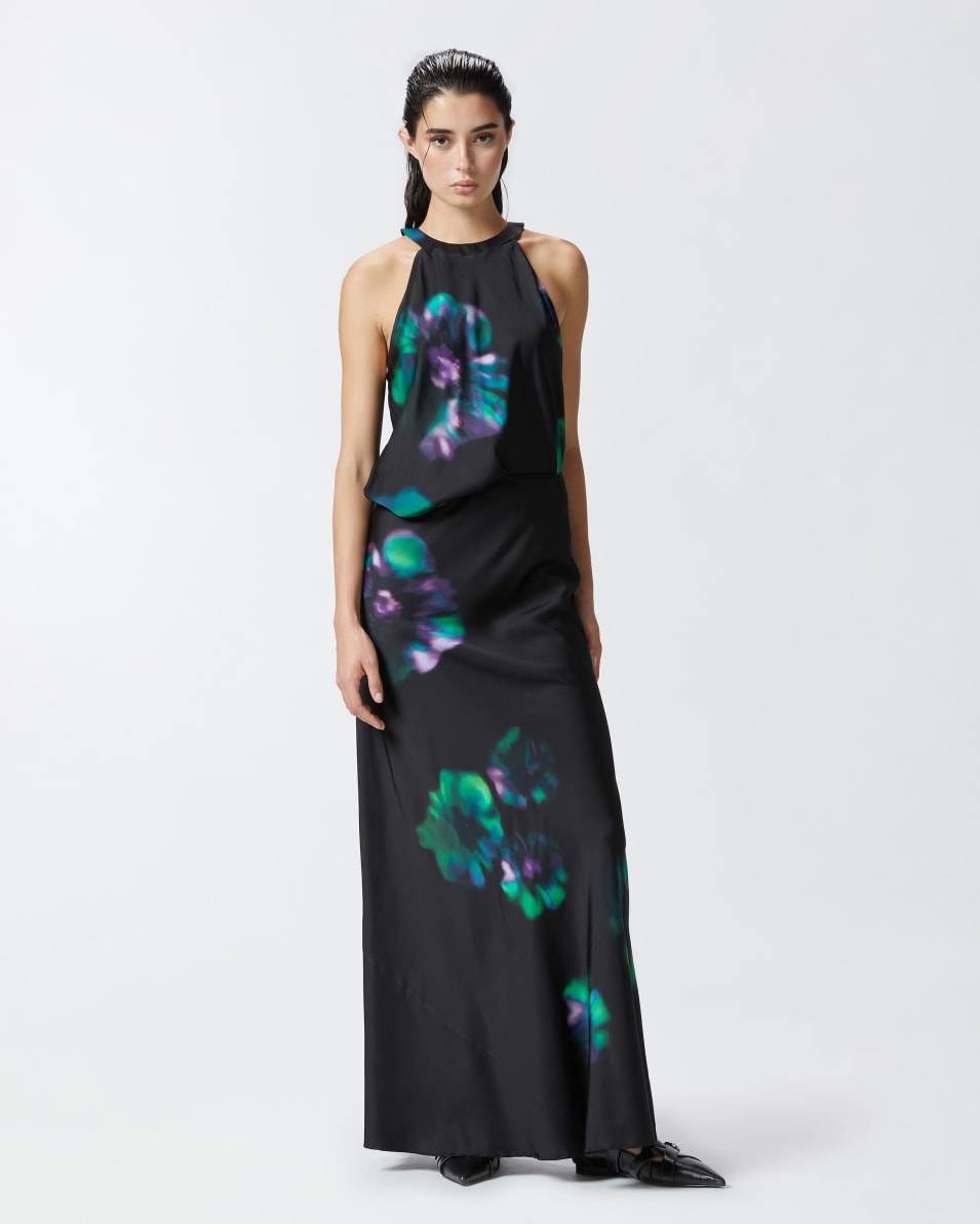 Pinko Ärmelloses Top Aus Satin Mit Blumenprint