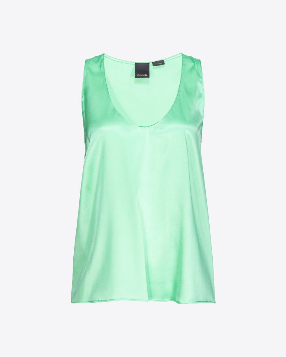 Pinko Ärmelloses Top aus Stretch-Satin