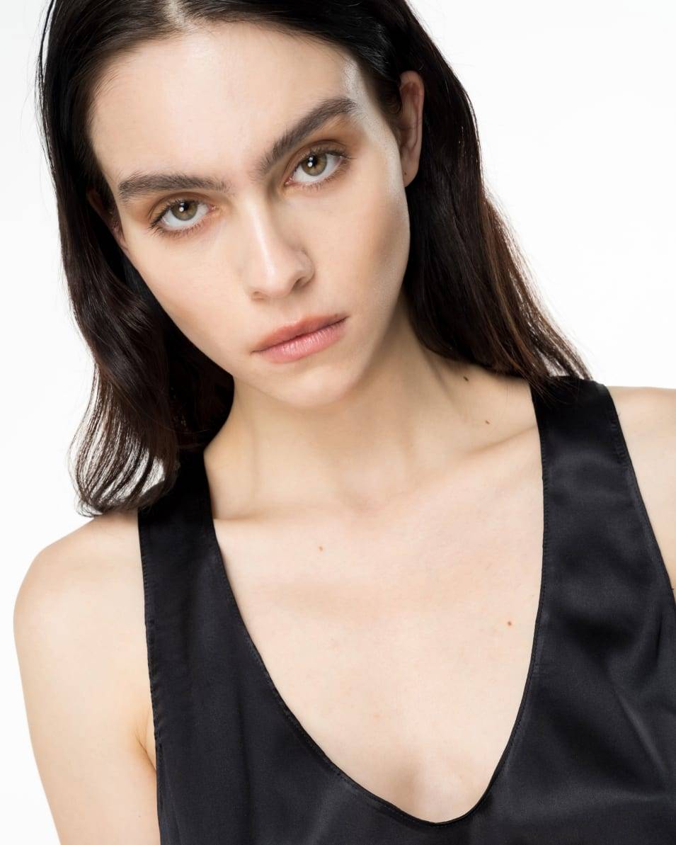 Pinko Ärmelloses Top Aus Stretch-Satin