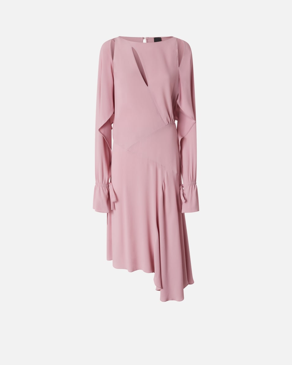 Pinko Asymmetrisches Midikleid aus Crêpe