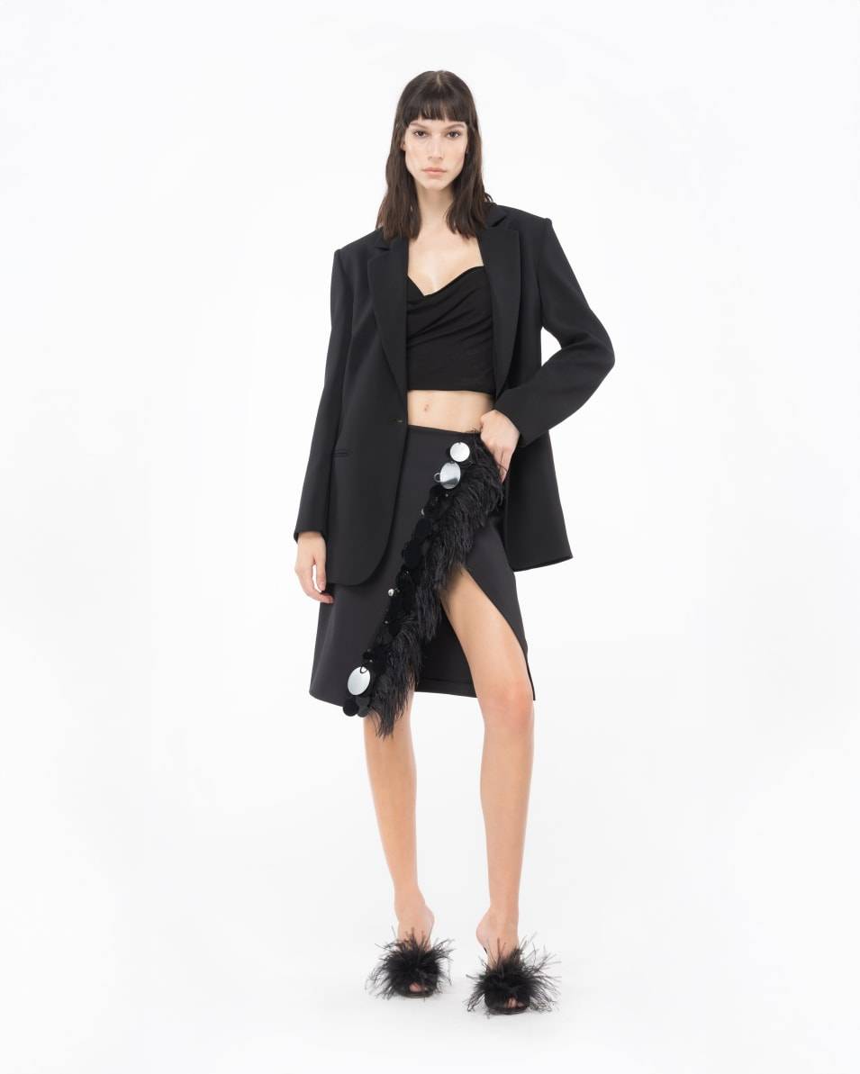 Pinko Asymmetrisches Top Aus Interlock-Krepp