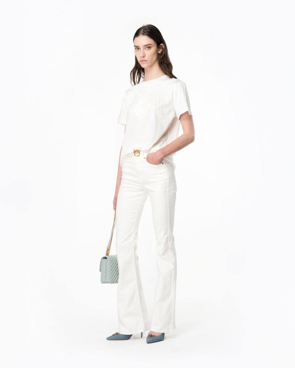 Pinko Ausgestellte Hose Bull Stretch Mit Gürtel