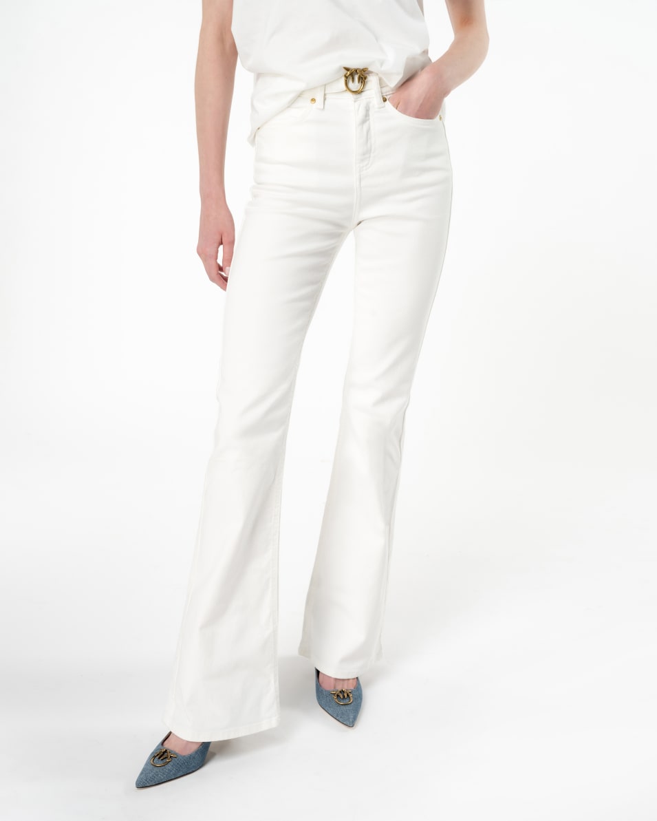 Pinko Ausgestellte Hose Bull Stretch Mit Gürtel