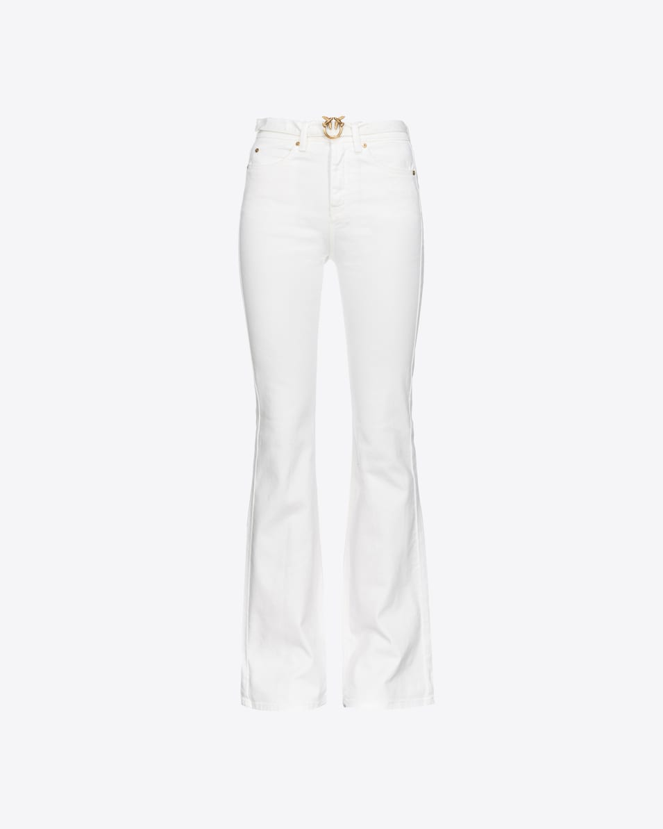 Pinko Ausgestellte Hose Bull Stretch mit Gürtel