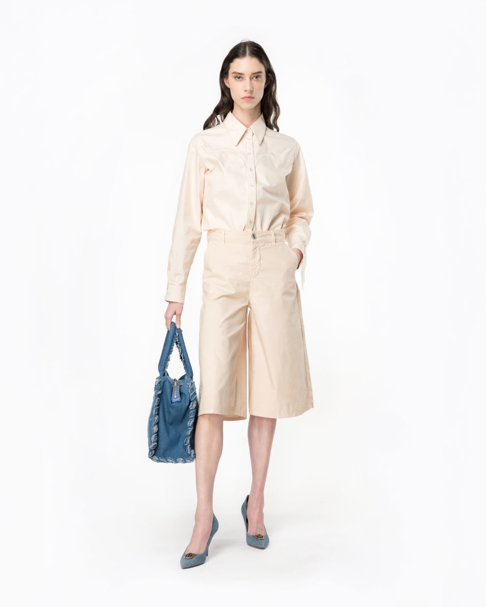 Pinko Bermudas Aus Gabardine