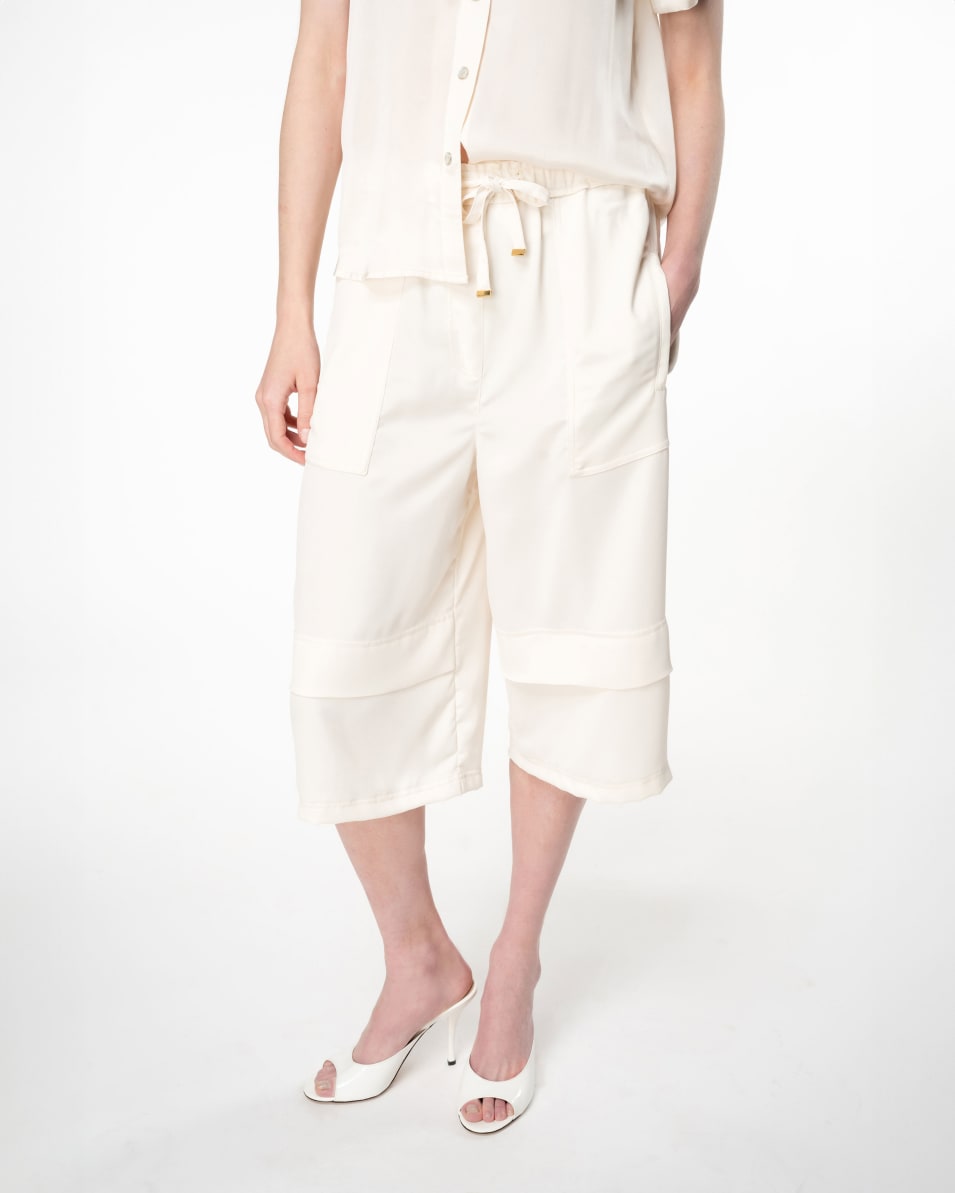 Pinko Bermudashorts Aus Mattem Satin Und Georgette