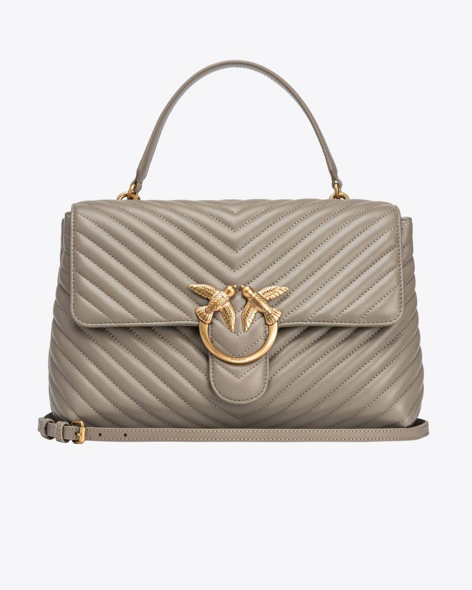 Pinko Big Lady Love Bag Puff Fischgrat