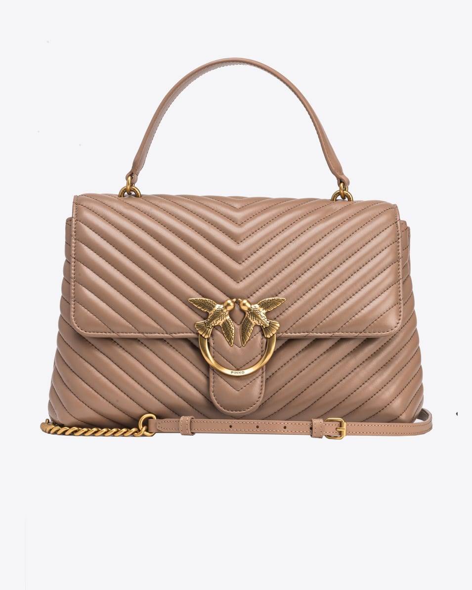 Pinko Big Lady Love Bag Puff Fischgrat
