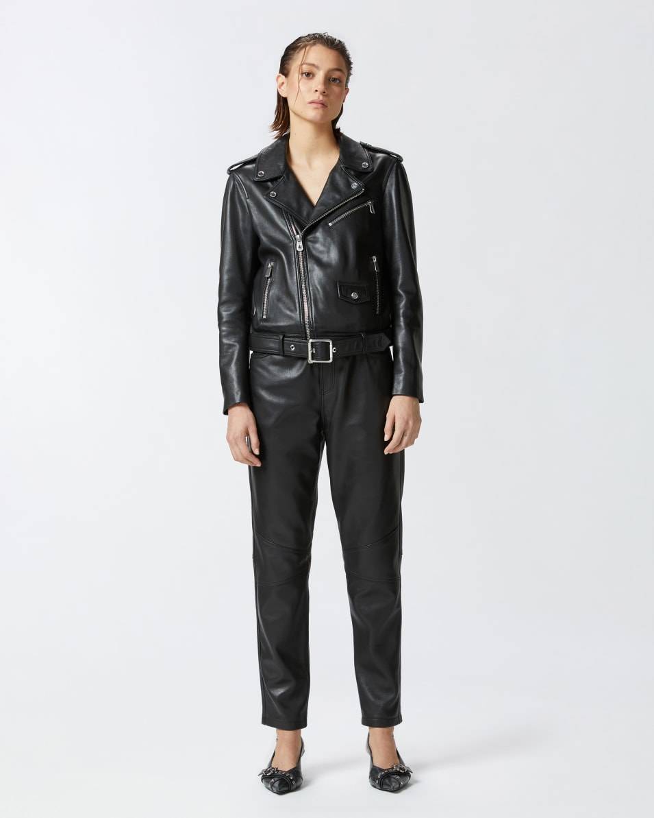 Pinko Bikerjacke Aus Weichem Nappaleder