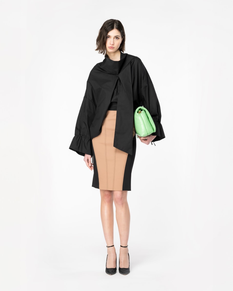 Pinko Bimaterial-Bleistiftrock