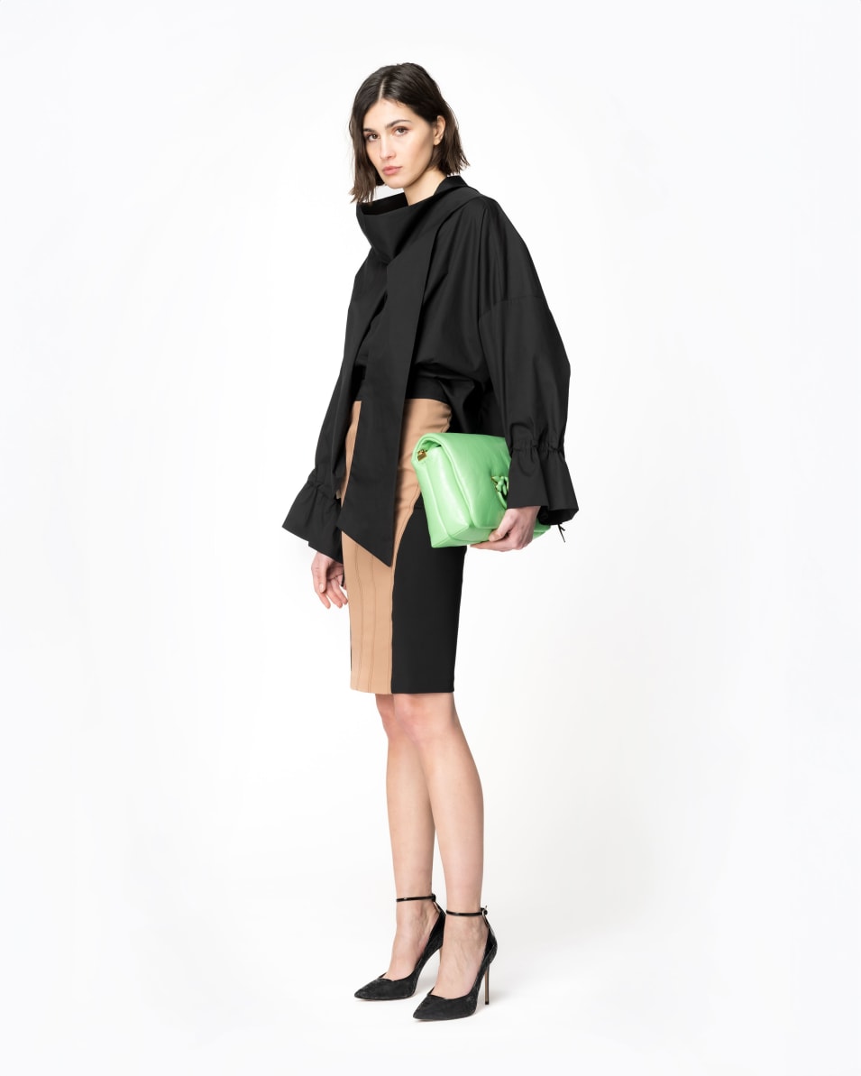 Pinko Bimaterial-Bleistiftrock