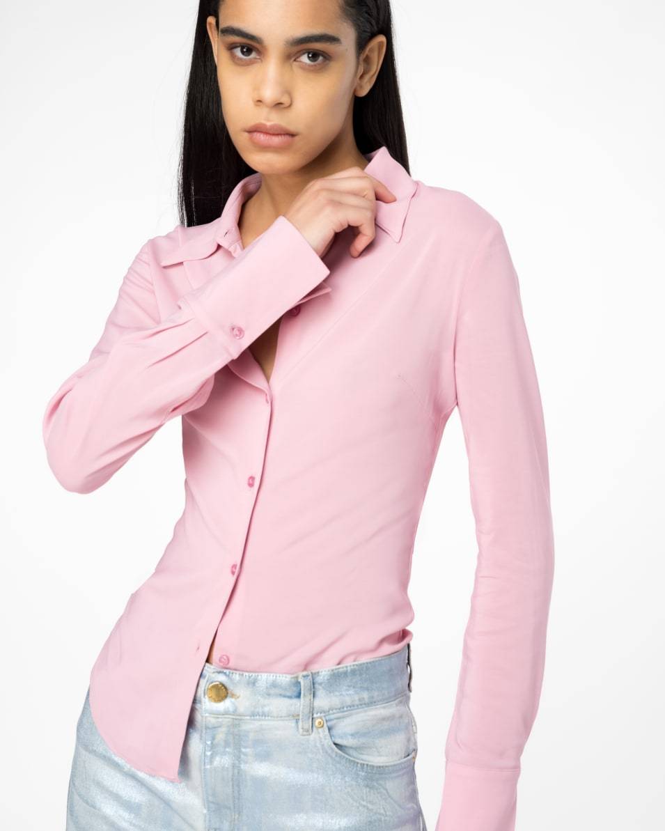 Pinko Bluse Aus Elastischem Georgette