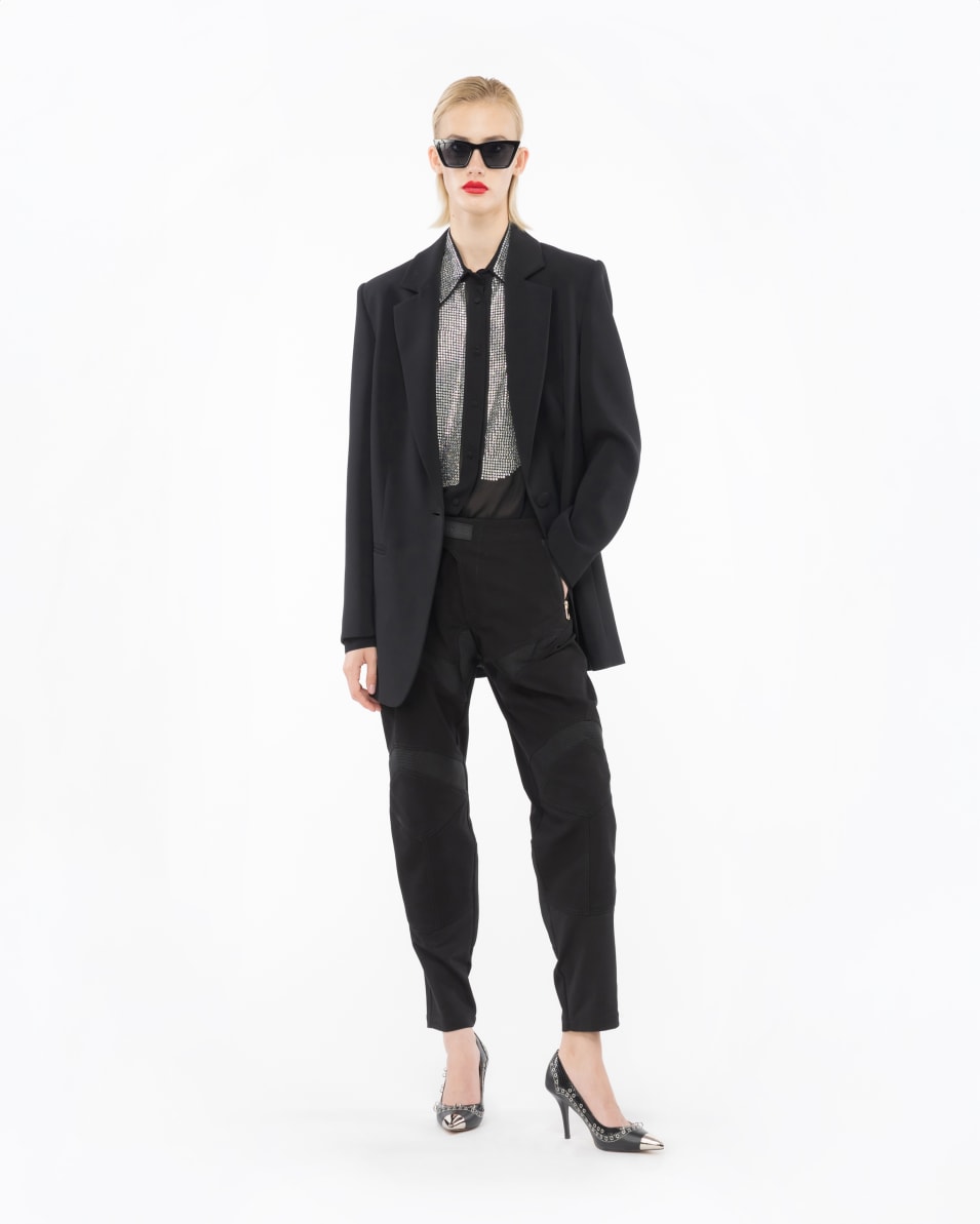 Pinko Bluse Aus Georgette Mit Strass