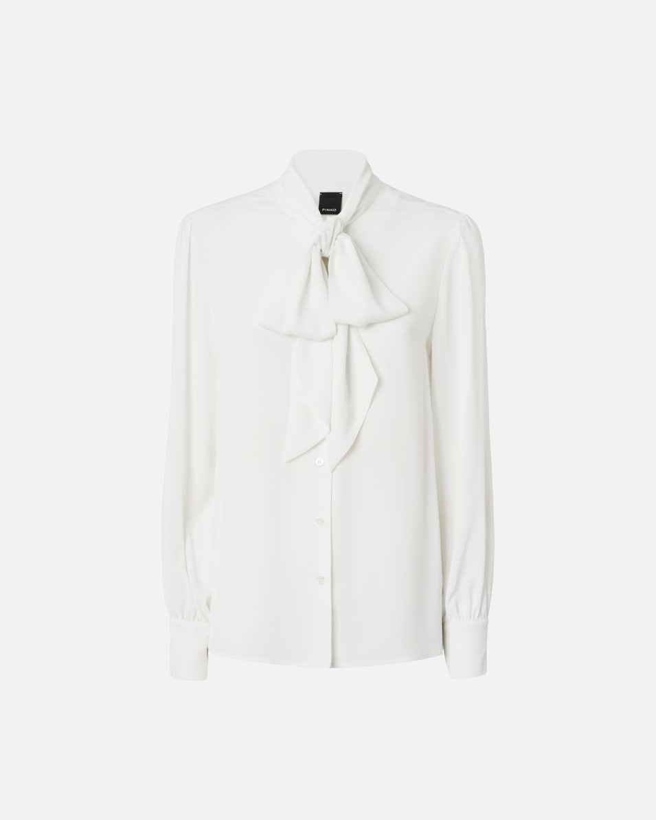 Pinko Bluse aus Seidenmischgewebe mit Schleife