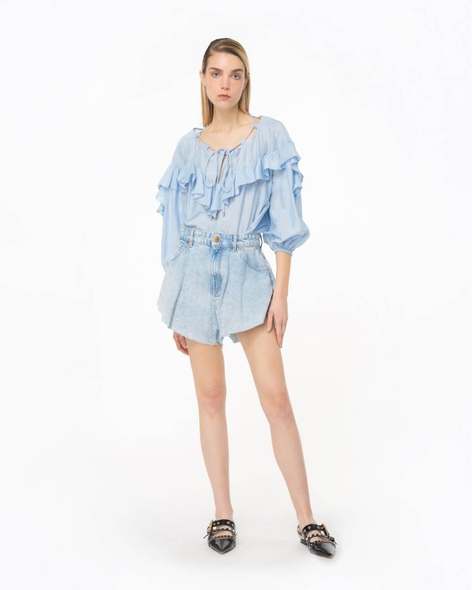 Pinko Bluse Mit Großem Volant