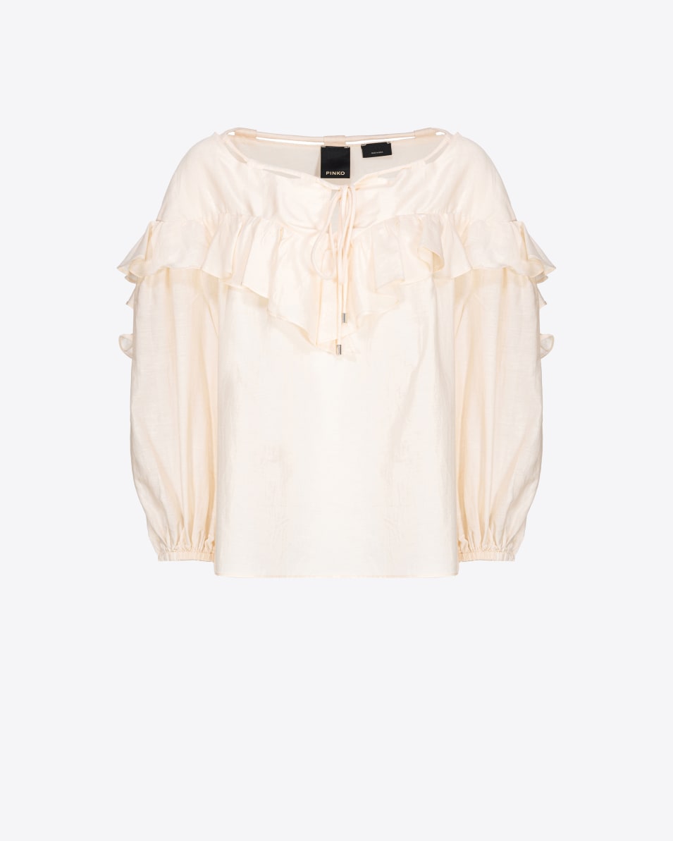 Pinko Bluse mit großem Volant