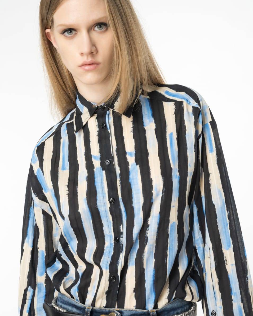 Pinko Bluse Pinselstrich-Print