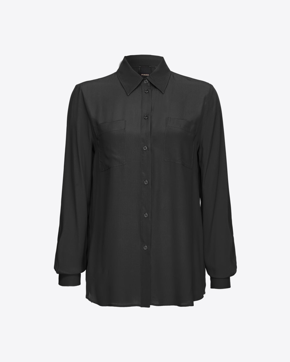 Pinko Bluse Seidenmix mit Brusttaschen