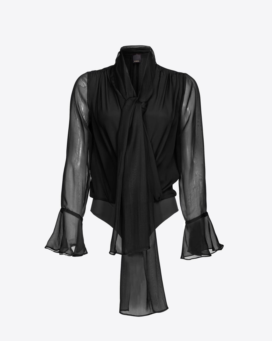 Pinko Body aus Seidenchiffon