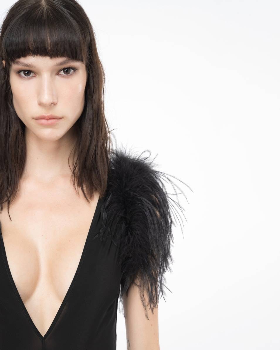 Pinko Body Mit Federn