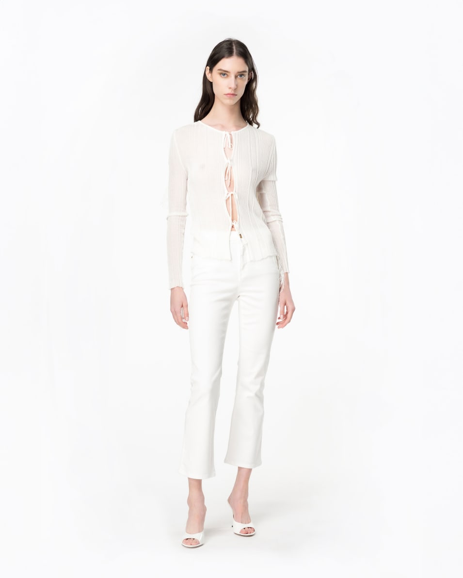 Pinko Bootcut-Hose Aus Baumwollbull